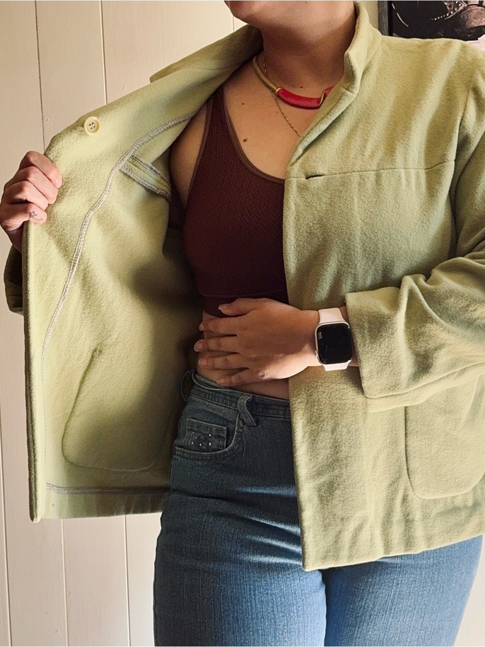 Pendleton Light Green Women's Fleece Jacket